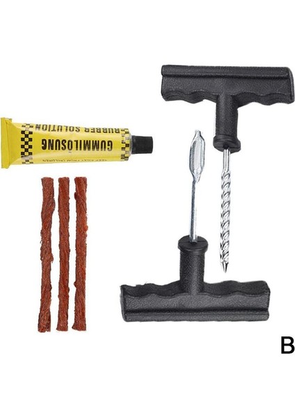 Belirli Bir Stil Araba Lastiği Onarım Araçları Tubeless Lastik Araba Patlak Onarım Fişi Kiti Iğne Yama Düzeltme Aracı Çimento Faydalı Setler Oto Lastik Tamiri (Yurt Dışından)