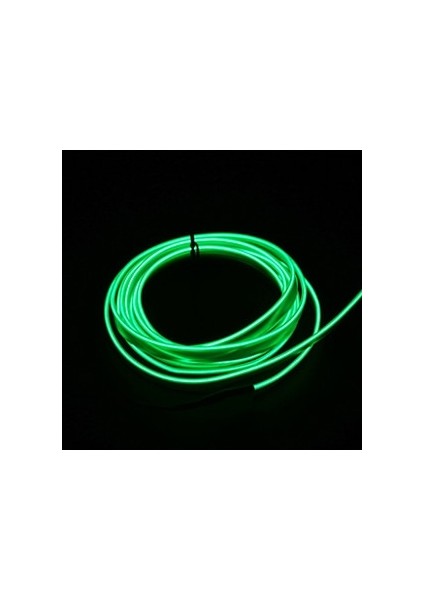 1m USB Sürücü Stili Yeşil Araba Iç Aydınlatma Dekoratif Lamba El Kablolama Neon Şerit Oto Dıy Esnek Ortam Işığı USB Parti Atmosfer Lambası (Yurt Dışından)