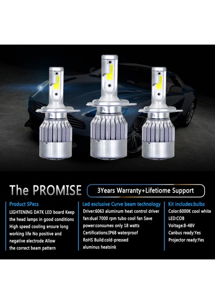 H1 Stili 6000K Muxall LED Araba Far Ampülleri H4 Lamba H8 H9 H11 LED Lamba Hk 8000K IP68 Otomatik Far Araba Işığı (Yurt Dışından) indirimleri
