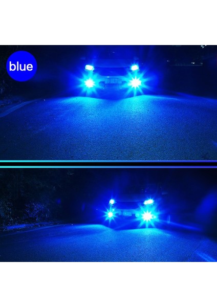 H11 Stili Mavi 2ADET H8 H11 LED Ampul Hb4 LED Sis Lambasık 12V 24V Beyaz Sarı Yeşil Limon Buz Mavisi Araba Sürüş Işıkları H16 Oto Lambası (Yurt Dışından)