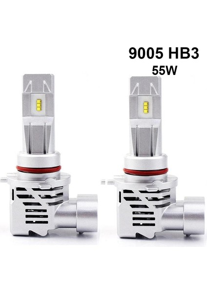 9006 Hb4 55W 2 Adet Araba LED Far H4 Lm Yüksek Düşük Işın 55W H7 H H1ORIJINAL Lamba Sis Ampul Motosiklet 6500K Dc 12V (Yurt Dışından) modelleri