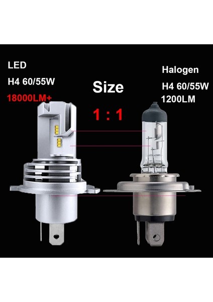 9006 Hb4 55W 2 Adet Araba LED Far H4 Lm Yüksek Düşük Işın 55W H7 H H1ORIJINAL Lamba Sis Ampul Motosiklet 6500K Dc 12V (Yurt Dışından) indirimleri