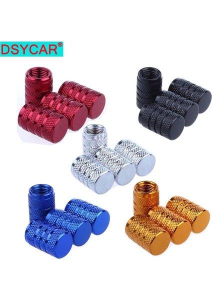 Mavi Stil Dsycar Lver Araba Lastik Valf Kaynaklanıyor Kapak Tırtıllı Stil Lastik Valf Kapağı Alüminyum Lastik Tekerlek Kök Hava Valfi Kapağı Abd Schrader Için (Yurt Dışından) fiyatları