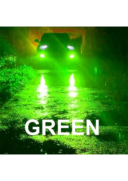 H9 Stili Limon Yeşili Stella LED Araba Lightkkkkkk Farlar Otomatik Buz Lambası Ampulleri H4H7H1H3H (Yurt Dışından)