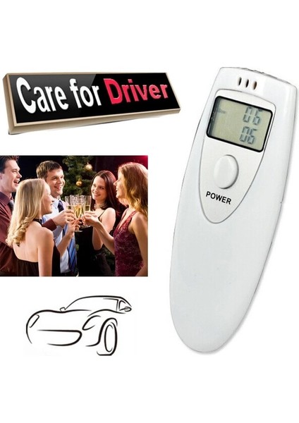 Karşıt Stil Yeni Alkol Test Cihazı Mini LCD Dijital Ekran Alkol Nefes Analiz Cihazı Alkol Ölçüm Cihazı Test Testi PFT-641 Profesyonel Kolay Kullanım (Yurt Dışından) fiyatları