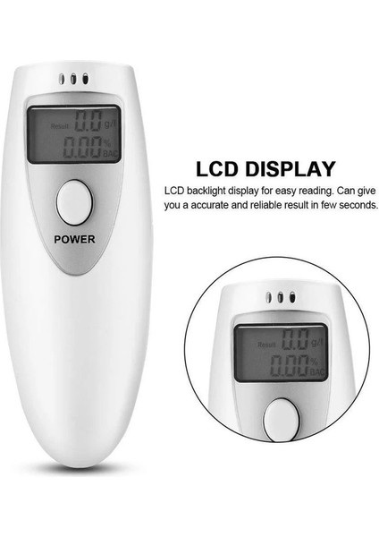 Karşıt Stil Yeni Alkol Test Cihazı Mini LCD Dijital Ekran Alkol Nefes Analiz Cihazı Alkol Ölçüm Cihazı Test Testi PFT-641 Profesyonel Kolay Kullanım (Yurt Dışından) modelleri