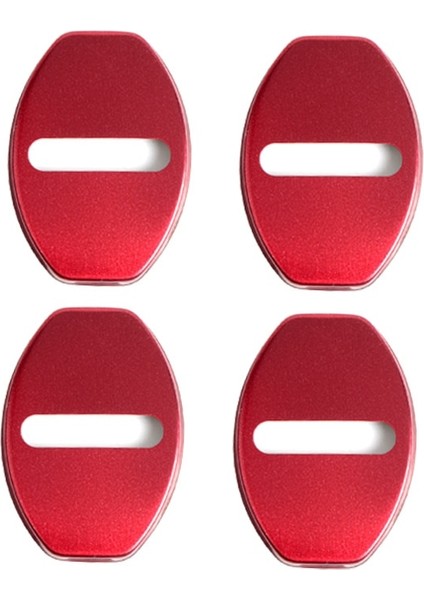 Kırmızı Stil Araba Kapı Kilidi Kapağı Amblemler Durumda Kapı Kilidi Amortisörler Volkswagen Polo Sedan Damper Vw Golf Touareg Kapı Çarpma Araba Aksesuarları (Yurt Dışından)