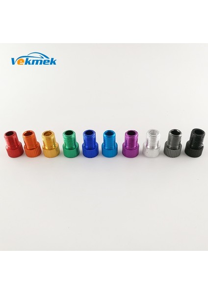 Xiyu Shop Yeşil Stil 2 Adet Alaşım Presta Lastik Valf Adaptörü Yol Bisikleti Mtb Adaptörü Fransız Hava Valfi Abd'ye Dönüştür Valf Pompa Aracı Aksesuar Freeg (Yurt Dışından)