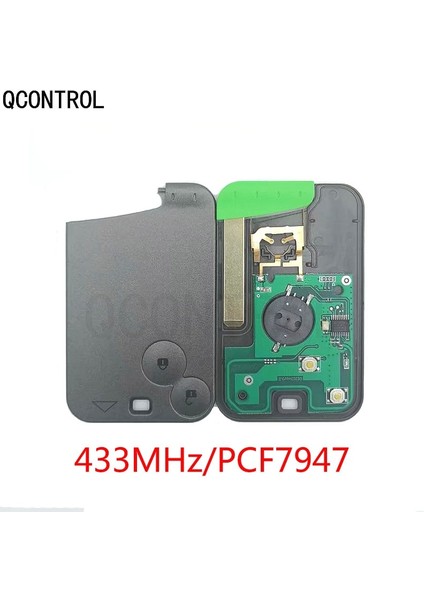 Qcontrol 2 Düğmeli Uzaktan Kumanda Pcfmhz ile Renault Laguna Espace Akıllı Kart Uzaktan Fob Araba Styling (Yurt Dışından)