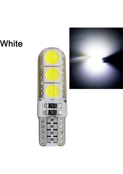 Beyaz 1x Araba Sinyal Lambası T10 LED Ampul W5W 5W5 LED Ampul V 7000K 6smd Oto Iç Kubbe Okuma Lambaları Kama Yan Işık Beyaz (Yurt Dışından)