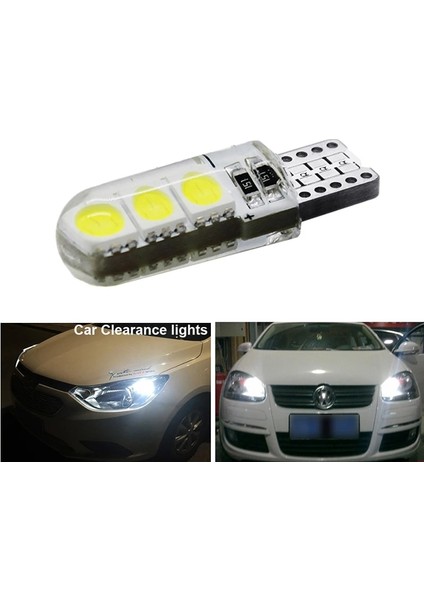 Beyaz 1x Araba Sinyal Lambası T10 LED Ampul W5W 5W5 LED Ampul V 7000K 6smd Oto Iç Kubbe Okuma Lambaları Kama Yan Işık Beyaz (Yurt Dışından) fırsatları