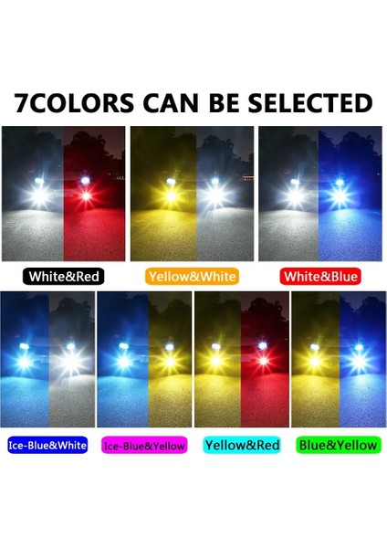 H11 Stili Mavi 2ADET H8 H11 LED Ampul Hb4 LED Sis Lambasık 12V 24V Beyaz Sarı Yeşil Limon Buz Mavisi Araba Sürüş Işıkları H16 Oto Lambası (Yurt Dışından) indirimleri