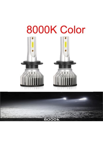 H10 Stili 8000K Beyaz Mavi Mini Cob LED H4 Araba Far H7 H1 LED H3 H8 H9 H11 Hir Hb Hb Canbuk Oto Sis Lambası Turbo Ampuller 12V 24V (Yurt Dışından)