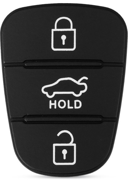 3 Düğme Keyyou Yedek 3 Düğme Lastik Pedi Anahtar Kabuk Hyundai IX35 I30 Accent Kia K2 K5 Rio Flip Uzaktan Araba Anahtarlık Kılıf Kapak (Yurt Dışından)