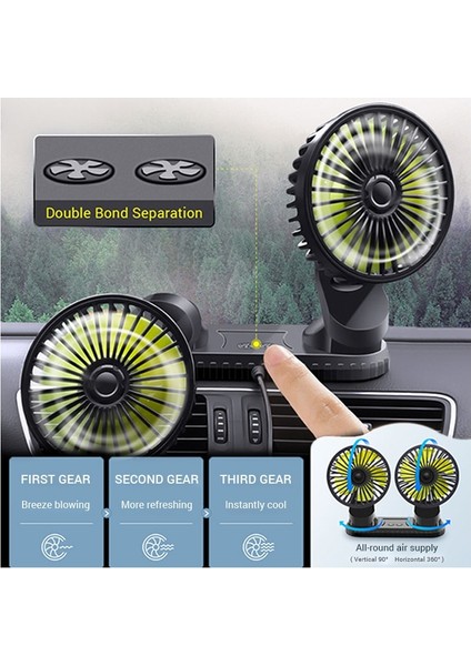 F403 Stili Pano Hava Sirkülasyon Fanları Için USB Araba Fanı Abs Üç Hız Yaz Soğutma Fanı Yüksek Hava Akışı Faummer Accessori (Yurt Dışından) fırsatları