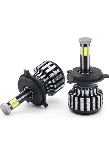 H7 Stili 6 Taraf Yeni Taraflar H4 LED H7 H11 H8 Hb4 H1 Hb3 Araba Far Ampülü H3 LED 12V Canbus 60W Lm 6000K Süper Soğutma Otomatik Far (Yurt Dışından)
