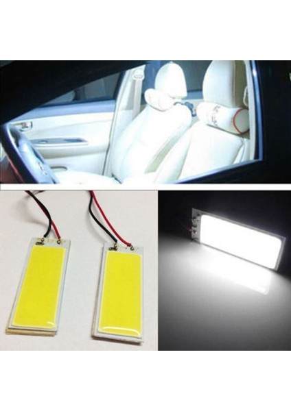 36 Cob Beyaz 36-Cob LED Panel Hıd Ampul Araba Araç Iç Harita Kubbe Kapı Işığı 12V (Yurt Dışından)