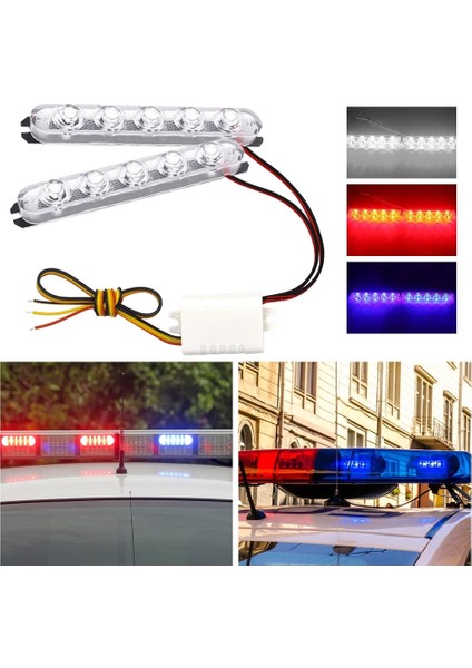 3led Stili Beyaz Olice Işıkları Leb Flaş Lambaları Flaşör Otomatik Flaş Stroboskoplar Flaşlı Işık Acil Durum Uyarı Işığı Park Sinyal Işığı (Yurt Dışından) indirimleri