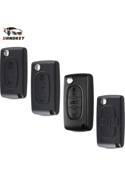 3bt Va2 CE0523 Stili Peugeot Için Dandkey Flip Katlanır Düğmeler Araba Uzaktan Anahtar Kabuk Fob Kılıf Citroe Için Peugeot Için (Yurt Dışından) fiyatları