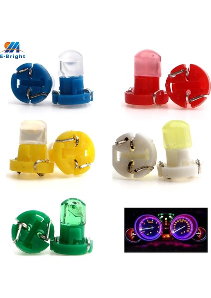 Beyaz 10X T3 Neo Kama LED 8mm Dashboard Ampuller Araba Araç Gösterge Paneli Gösterge Işıkları Için 12V Gösterge Ampul Değiştirme (Yurt Dışından)