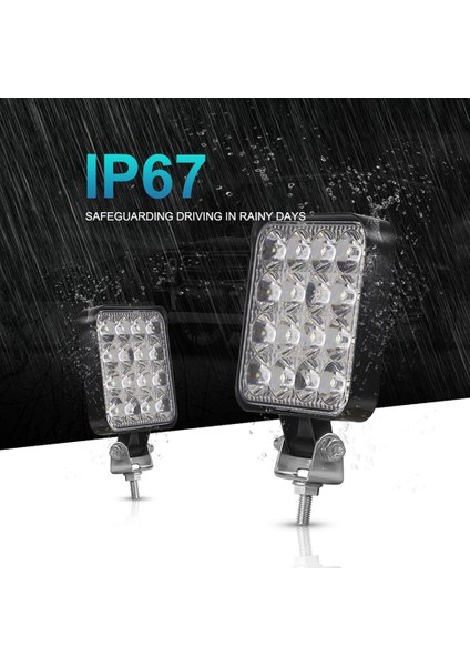 2 Adet 42W Sis Lambası Stili Nlpearl Araba LED Çalışma Işık Çubuğu Spot LED Bar Offroad 12V 24V LED Işık Çubuğu Kamyon Off Road 4x4 4WD Suv Atv LED Sis Lambası (Yurt Dışından) indirimleri