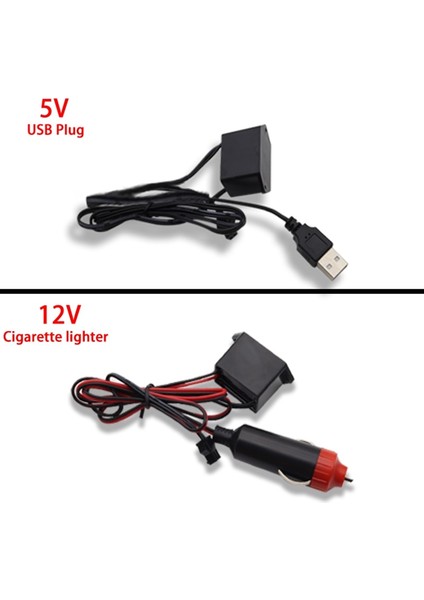 2 Milyon Stili Mavi-Usb Sıcak Satış Araba Iç Aydınlatma LED Şerit Dekorasyon Garland Tel Halat Tüp Hattı USB Sürücülü Esnek Neon Işık (Yurt Dışından)