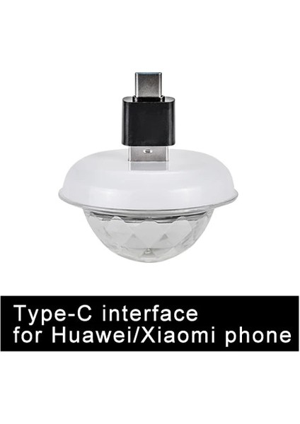 Tip-C ile LED Rgb USB Dj Lamba Çubuğu Gece Lambası Sahne Aydınlatma Atmosfer Dekoratif Işık Mikro Disko Topu Ses Parti Projeksiyon Işıkları (Yurt Dışından)