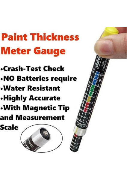 Otomatik Lak Testi Araba Boyası Kalınlık Test Cihazı Metre Ölçer Çarpışma Kontrol Testi Manyetik Uç Ölçeği ile Boya Test Cihazı Göstergesi (Yurt Dışından)