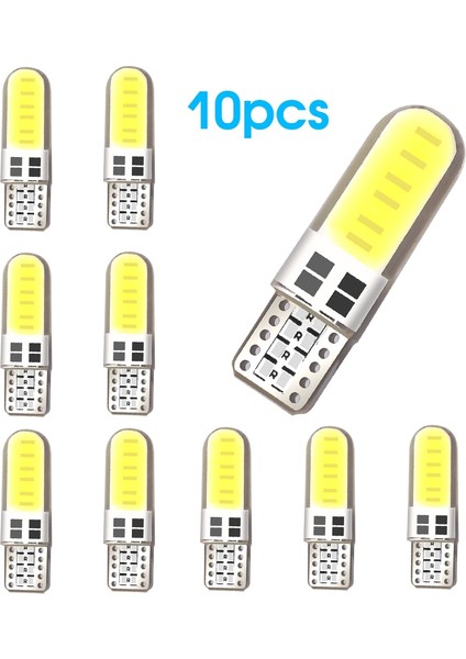 6500K Tarzı 3 Parça Lot Silikon Jel Cob LED Araba Işık 12V T10 W5W Kama Yan Park Okuma Ampul Sinyal Lambası Gümrükleme Kapı Işığı 12 Smd Chi (Yurt Dışından) fiyatları