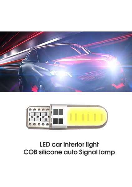 10 Adet 6 Smd W5W Ar LED Canbus Smd Silika Jel Cob Ampuller 12V Beyaz Lamba Okuma Işığı Kubbe Işık Gövde Plaka Işığı (Yurt Dışından) modelleri