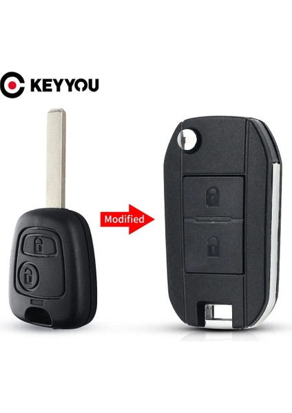 Model 1 Va2 Bıçak Stili Keyyou Modifiye Çevirme Katlanır Araba Anahtarı Kabuk Peugeot Citroe Xsara Uzaktan 2 Düğme Anahtar Kutu HU83 Bıçak (Yurt Dışından) fiyatları