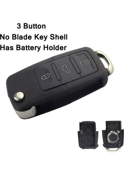 Bıçaksız Stil Yok Okeyte Düğmesi Araba Uzaktan Çevirme Katlanır Anahtar Kabuk Kılıf Fob V W Volkswagen Passat Polo Golf Touran Octavia Kesme Bıçağı (Yurt Dışından) fırsatları