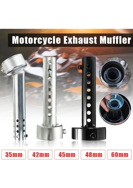 Uzun 35MM Tarzı Motosiklet Can Db Killer Susturucu Gürültü Ses Eliminatör Egzoz Ayarlanabilir Susturucu Susturucu (Yurt Dışından)