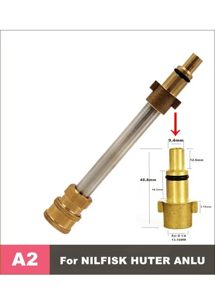 Altın Tarzı Uzatma Çubuğu Lance " Basınçlı Araba Yıkama Tabancası Için Nozul Adaptörleri ile Karcher Interskol Lavor Stihl Nilfisk (Yurt Dışından)