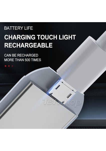 1 Adet Yuvarlak Beyaz Araba Iç Dokunmatik Işık Otomatik Tavan Tavan Okuma Lambası LED Araba Styling Gece Lambası Mini USB Şarj Lambası Araba Kablosuz Işık (Yurt Dışından)
