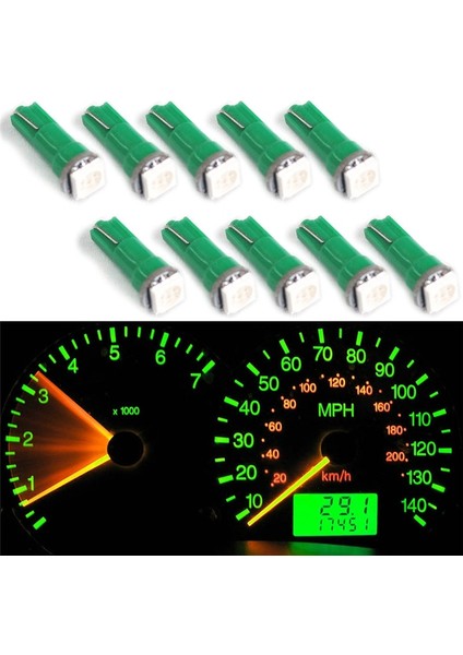 Beyaz T5 LED Işıklar W1.2W W3W LED Araba Iç Işık Oto Yan Kama Pano Göstergesi Gösterge Lambası Ampul LED Süper Parlak (Yurt Dışından) fiyatları