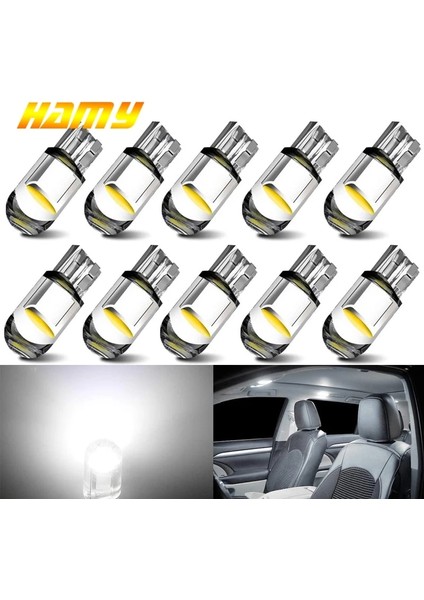 10 Adet Buz Mavisi Ar LED Cob Ampul T10 W5W Sinyal Işığı 12V 7500K Beyaz Oto Iç Kubbe Okuma Plaka Lambaları Kama Yan Ampuller (Yurt Dışından) modelleri