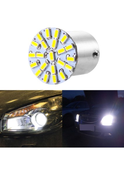 1157 BAY15D Stili Sarı 1156 Ba BAY15D P21W 22SMD Beyaz Araba LED Fren Dönüş Işık Park Lambası Otomatik LED Yedekleme Kama Lambası Kuyruk Plaka Ampul (Yurt Dışından) fiyatları