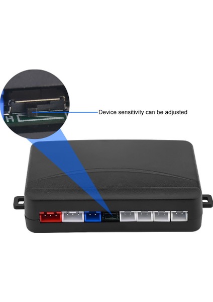 Siyah Aoshıke Otopark Radar Monitörü Düşük Sıcaklık Araba Oto Parktronic 4 Sensörlü LED Park Sensörü Bip Ters Alarm Sistemi (Yurt Dışından)