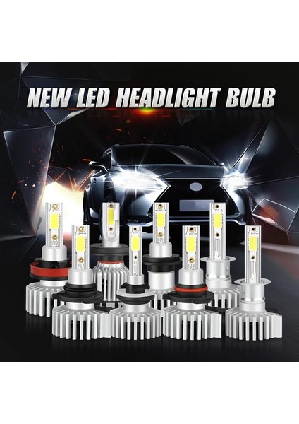 H11 Stili 8000K Beyaz Mavi 2 Adet Blanc Mini Canbus H4 LED H7 LED Araba Far 12V Lm 6000K 8000K Lamba H3 H Hb Hb4 H8 H9 H LED 6500K (Yurt Dışından)