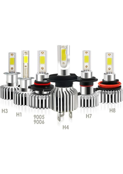 H11 Stili 8000K Beyaz Mavi 2 Adet Blanc Mini Canbus H4 LED H7 LED Araba Far 12V Lm 6000K 8000K Lamba H3 H Hb Hb4 H8 H9 H LED 6500K (Yurt Dışından)