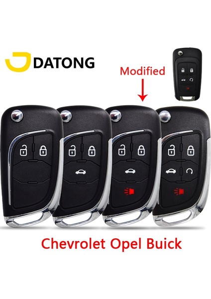 4 Plus1 Bt Stili Opel Için Datong Dünya Araba Uzaktan Anahtar Kabuk Kılıf Chevrolet Cruze Malibu Camaro Buick Opel Astra Vauxhall Insignia Yükseltme Flip Kapak (Yurt Dışından) fiyatları