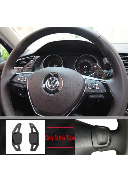 Siyah Stil Volkswagen Golf 7 Için Shift Paddle Alltrack Mk7 Passat B8 Vw Varyant Tiguan Jetta Mk6 Araba Direksiyon Dsg Shifter Uzatma (Yurt Dışından)