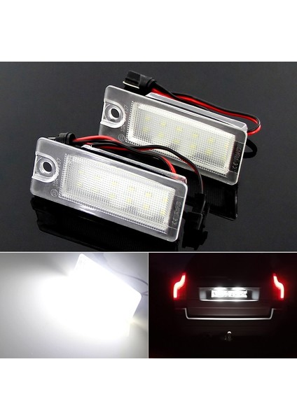 2 Adet LED Işık 2 Adet Hayır Hata Canbus LED Plaka Lambası Volvo V70 XC70 Xmd LED Plaka Lambası (Yurt Dışından)