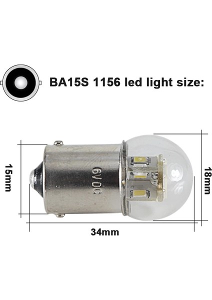 Beyaz 48V Tarzı BA15S 1156 LED Işık Ba BAY15D BA15D Anbus P21W PY21W Araba Kuyruk Ampul Fren Lambaları 6V 12V 24V 36V 48V Dyl Oto Sinyal Lambası (Yurt Dışından)