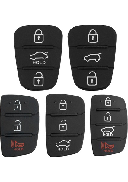 Kırmızı Stil Yedek 3 Düğme Uzaktan Anahtarlık Durumda Lastik Pedi Hyundai I10 I20 I30 IX35 Kia K2 K5 Rio Sportage Flip Anahtar Yeni Parçalar (Yurt Dışından)