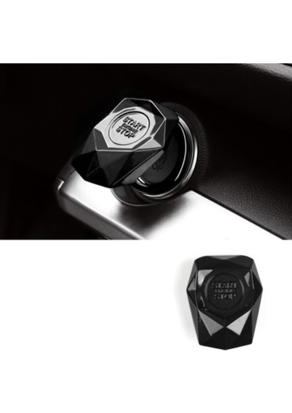 H Tarzı Araba Motoru Çalıştırma Durdurma Anahtarı Düğme Kapağı Dekoratif Oto Aksesuarları Basma Düğmesi Yapışkan Kapak Araba Içi (Yurt Dışından)