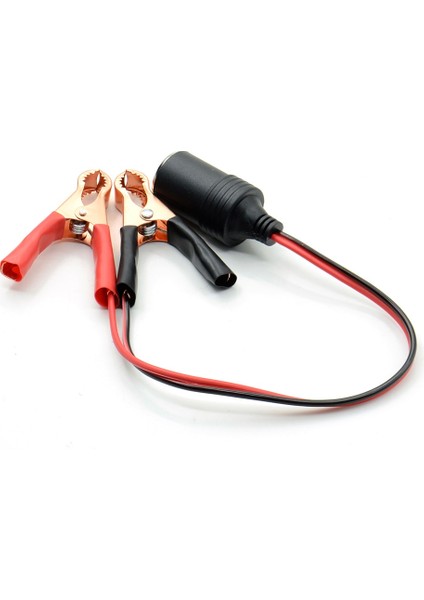 Timsah Klipsli Stili Araç Akü Terminali Klipsli Çakmak Kelepçesi Güç Soketi Adaptörü Fiş Tekne 12V Otomatik USB Şarj Cihazı (Yurt Dışından) fırsatları