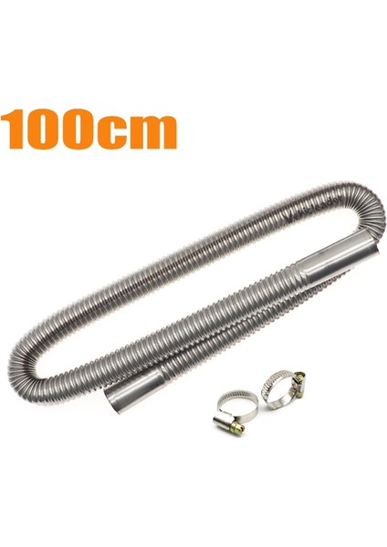 60CM Uzunluk Stili cm Araba Oto Hava Park Isıtıcısı Egzoz Borusu W 2 Kelepçeli Yakıt Deposu Egzoz Borusu Hortum Tüpü Dizel Isıtıcı Için Paslanmaz Çelik (Yurt Dışından) fiyatları