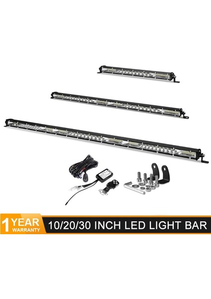 10 Inç Birleşik Işın Stili Süper Ince LED Işık Çubuğu Ombo Işın Tek Sıra LED Bar Offroad Araba Kamyon Için 4x4 Atv Uaz Suv 12V 24V Sürüş Lambası (Yurt Dışından) fiyatları